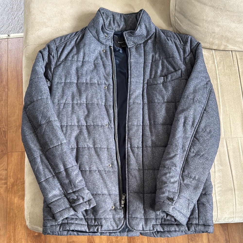 Men's Gray Quilted Jacket